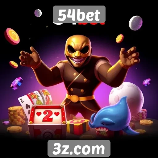 Variedade de jogos disponíveis na plataforma 54bet